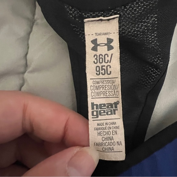 Blue Under Armour Sport Bra Size 36C - Picture 3 of 5